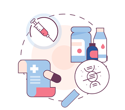 Ivermectin prescription symbolized by pill imagery and a prescription note, indicating medical treatment access.