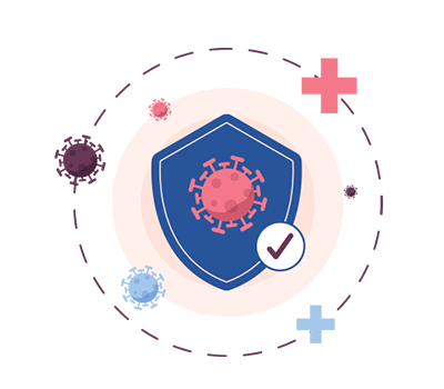 COVID Long Haul and Vaxx Injury Protocol visualized through symbolic imagery representing phased recovery.